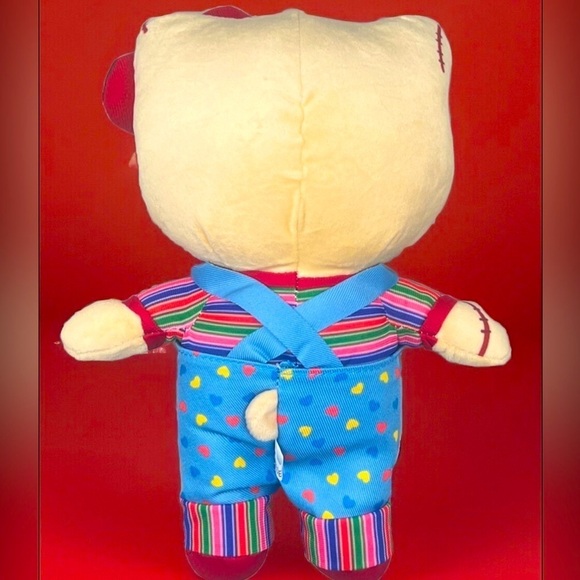 HELLO KITTY x CHUCKY Child's Play 9"" inch Plush Stuffed Doll Toy Halloween NEW - Picture 4 of 8